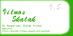 vilmos skalak business card